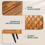 Georgina Solid Wood Mid Century Sideboard Cabinet