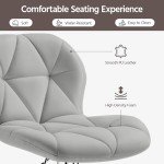 Modern Adjustable Bar Stools - Set of 2