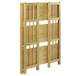 3-Shelf Folding Stackable Bookcase - Natural Finish