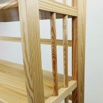 3-Shelf Folding Stackable Bookcase - Natural Finish