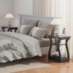 End Table Set with Charging Station & Storage