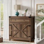 Flamaker Farmhouse Sideboard Buffet Cabinet with Storage