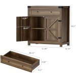 Flamaker Farmhouse Sideboard Buffet Cabinet with Storage