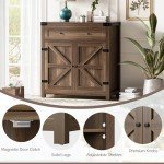 Flamaker Farmhouse Sideboard Buffet Cabinet with Storage