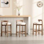 Mid Century Modern Bar Stools Set of 2