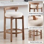 Mid Century Modern Bar Stools Set of 2