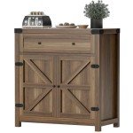 Flamaker Farmhouse Sideboard Buffet Cabinet with Storage