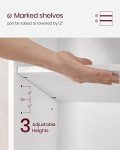 VASAGLE 3-Tier Adjustable White Bookshelf Unit