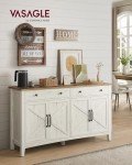 VASAGLE Farmhouse Coffee Bar Cabinet with Drawers