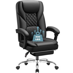 Ergonomic High Back Office Chair with Footrest