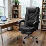 Ergonomic High Back Office Chair with Footrest