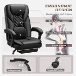 Ergonomic High Back Office Chair with Footrest