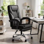Ergonomic High Back Office Chair with Footrest