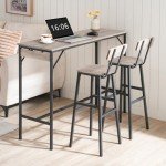 Set of 2 Round Back Bar Stools