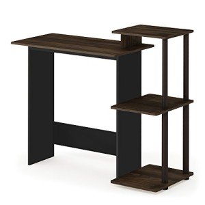 Furinno Compact Home Laptop Desk with Square Shelves