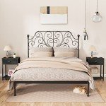 Industrial Nightstands Set of 2 with Storage