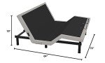 Irvine Home Collection California King Adjustable Bed Base - Dual Massage - USB Ports - Zero Gravity - Underbed Light - Wireless Remote - Adjustable Legs - Zero Gravity - Anti Snore - Memory Position