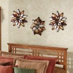 Touch of Class Arris Layered Floret Wall Art - Metal - Multi Metallic - Copper, Bronze, Gold, Silver - Striking Blossom Decor for Bedroom, Living Room, Dining Room, Entryway, Foyer