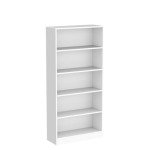 LZ-DONGMAN Bookshelves and Bookcases Floor Standing Tall Bookcase 5 Tier Display Storage Shelves Tall Bookcase Home Decor Furniture for Home Office(White 11.8" D x 31.5" W x 67.9" H)