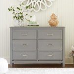 DaVinci Charlie 6-Drawer Double Dresser in Grey