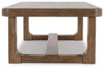Signature Design by Ashley Cabalynn Traditional Farmhouse Coffee Table, Brown