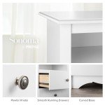 Prepac Sonoma 6 Drawer Dresser for Bedroom, Wide Chest of 6 Drawers, Bedroom Furniture, Ideal for Clothes Storage and Organization, 17.5"D x 48"W x 29"H, White