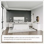 Prepac Sonoma 6 Drawer Dresser for Bedroom, Wide Chest of 6 Drawers, Bedroom Furniture, Ideal for Clothes Storage and Organization, 17.5"D x 48"W x 29"H, White