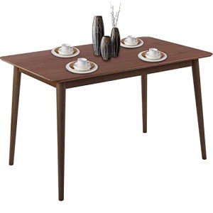 Dining Table Kitchen Table 47" Dining Room Table Small Kitchen Table for Small Spaces Table Modern Home Furniture Dinner Table Rectangular (Espresso)