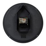 Seiko Wall Clock Silver-Tone Metallic Case Luminous Numerals