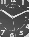 Seiko Wall Clock Silver-Tone Metallic Case Luminous Numerals