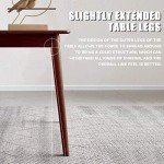 Dining Table Kitchen Table 47" Dining Room Table Small Kitchen Table for Small Spaces Table Modern Home Furniture Dinner Table Rectangular (Espresso)