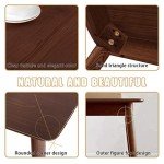 Dining Table Kitchen Table 47" Dining Room Table Small Kitchen Table for Small Spaces Table Modern Home Furniture Dinner Table Rectangular (Espresso)