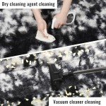 PAGISOFE Black White Grey Rugs for Living Room 5x8, Shag Fuzzy Fluffy Washable Rugs for Kids Room Playroom Classroom Dorm Shaggy Soft Carpet for Home Decor Aesthetic Plush Bedside Rug Modern Cool Rug