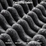 ovios 104" Cloud Sectional Couch with L-Shape Chaise,Modern Modular Sofa with Deep Seat, Upholstered Couches for Living Room Bedroom,No Assembly Required, Grey (Plush Corduroy Fabric)