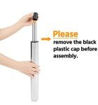 Yaheetech Modern Bar Stools Set of 2 Swivel Kitchen Stool Height Adjustable Square Counter Stool with Back&Armrest PU Leather Stool, Light Grey