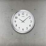 Seiko 12 Inch Ultra-Modern Silver-Tone Wall Clock