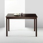 ZINUS Juliet Espresso Wood Dining Table, Table Only, 45 in x 28 in x 29 in