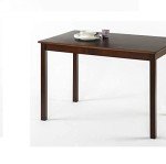 ZINUS Juliet Espresso Wood Dining Table, Table Only, 45 in x 28 in x 29 in