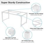 Tribesigns Modern Computer Desk, 63 x 31.5 inch Large Executive Office Desk Computer Table Study Writing Desk Workstation for Home Office, Spliced Desktop, White