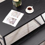 VECELO Kitchen Table with 2 Benches for 4, Wood Dining Room Dinette Sets with Metal Frame for Breakfast Nook and Small Space, Black