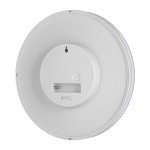 Braun Classic Analogue Wall Clock with Silent Sweeping Quartz Movement, Easy to Read, 23cm Diameter in White, Model BC26W.