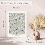Induslyfe Framed Sage Green Vintage Wall Art Canvas Decor Set of 3, Matisse Wall Art Prints Posters Mid Century Modern Art, Aesthetic Floral Botanical wall art for bedroom, living room, bathroom 12x16