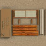 Bme Oliver King Bed Frame and Headboard - 15-Inch Signature Design with Rattan Headboard, Bohemian and Mid Century Style, 12-Slat Wood Support, No Box Spring Needed - Easy Assembly, Caramel