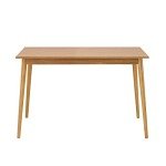 Panana Modern Dining Table 47 Inch Kitchen Table with Solid Wood Leg Oak Finish Dinner Table Dining Room Home Furniture Natural