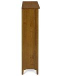 Shaker Style 4 Shelf Bookcase / Solid Wood / 48" High / Adjustable Shelving / Closed Back / Display Bookshelf for Living Room, Bedroom, Home and Office, Cherry