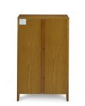 Shaker Style 4 Shelf Bookcase / Solid Wood / 48" High / Adjustable Shelving / Closed Back / Display Bookshelf for Living Room, Bedroom, Home and Office, Cherry