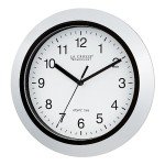La Crosse Technology Atomic Analog WT-3102S-INT Wall Clock, 10 Inch, Silver