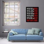Pyradecor Large Canvas Prints Wall Art Watch Your Thoughts Motivational Classroom Poster Paintings Modern Gallery Wrapped Giclee Canvas Print Pictures Artwork for Office Living Room Home Decorations L