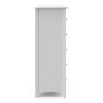 Storkcraft Kenton 5 Drawer Dresser (White) for Kids Bedroom, Nursery Dresser Organizer, Chest of Drawers with 5 Drawers, Universal Design for Children’s Bedroom