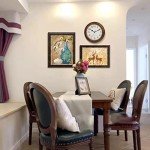 Wooden Wall Clock with Retro Design, 11 Inches Round Wall Clock Battery Operated Silent Non-Ticking, Big Arabic Numerals, for Kitchen Living Room Classroom Gym and Pool, Brown